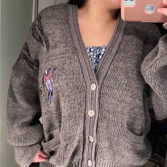 Knit cardigan / jumper / - Picture 5 of 5